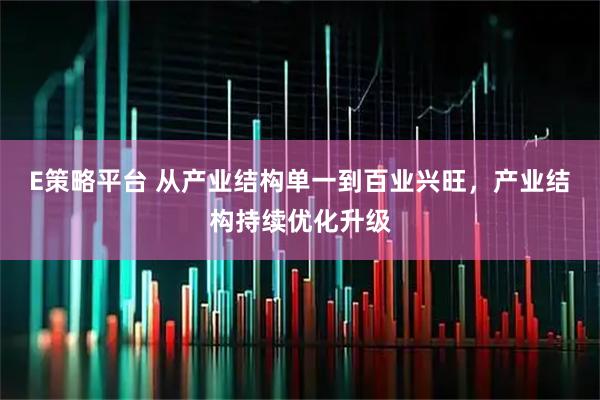 E策略平台 从产业结构单一到百业兴旺，产业结构持续优化升级