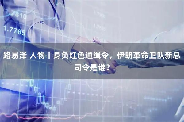 路易泽 人物丨身负红色通缉令，伊朗革命卫队新总司令是谁？